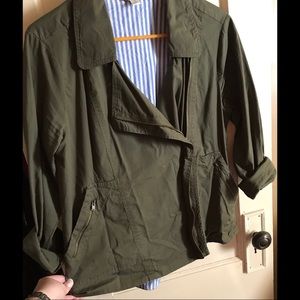 Olive Green Moto Jacket